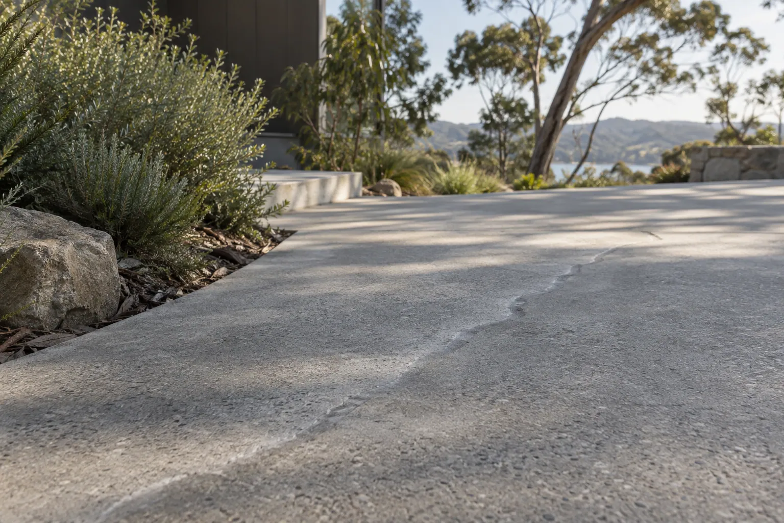 Illustrative concrete crack repair project in an Australian setting
