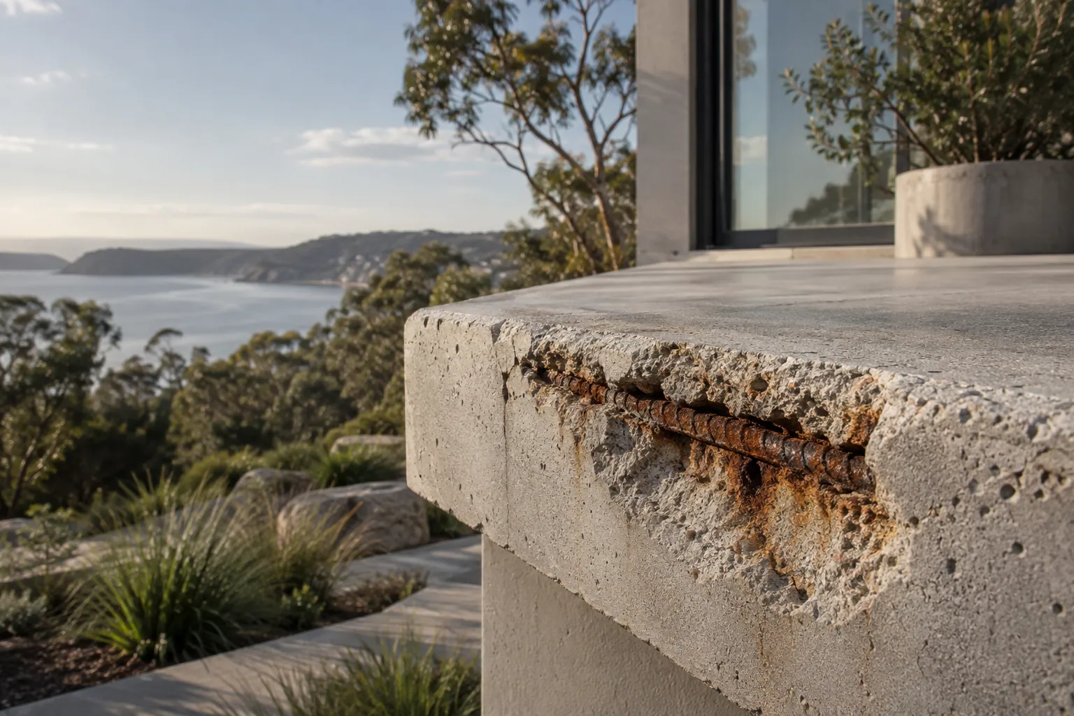 Illustrative concrete spalling project in an Australian setting