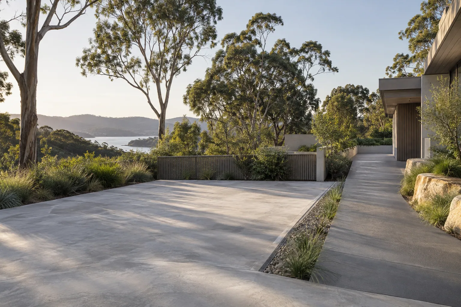 Illustrative driveway extensions project in an Australian setting