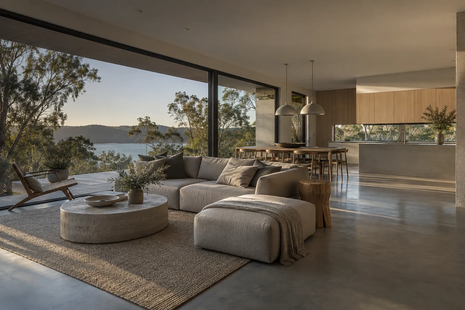 Illustrative polished concrete project in an Australian setting